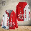 Stade Brestois 29 White Red Zip Up Hoodie V1