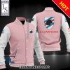 UC Sampdoria PInk White Baseball Jacket