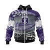AFL Fremantle Dockers Custom Name Number Off-Road Zip Up Hoodie