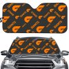 AFL Greater Western Sydney Giants Black Multi Logo Car Sunshade