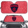 AFL Melbourne Demons Red Bling Logo Car Sunshade