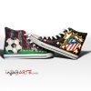 Atletico Madrid Black High Top Shoes