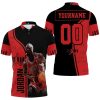 NBA Chicago Bulls Custom Name Number Jordan 23 Polo Shirt V3