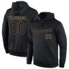 Custom Black Black-Old Gold Sports Pullover Hoodie