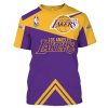 NBA Los Angeles Lakers Purple Golden T-Shirt V7