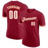 Custom Crimson White-Orange T-Shirt
