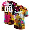 Custom Graffiti Bright Psychedelic Pattern-White Light Blue 3D T-Shirt
