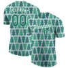 Custom Kelly Green Kelly Green-White “Christmas” 3D T-Shirt