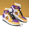 NBA Los Angeles Lakers Gold Purple Air Jordan 1 High Sneakers