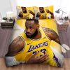 NBA Los Angeles Lakers Lebron James No 23 Dribbling Bedding Set