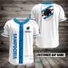 UC Sampdoria Custom Name White Blue Baseball Jersey