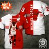 NBA Chicago Bulls Red White Michael Jordan 23 T-Shirt