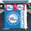 NBA Philadelphia 76ers Blue White Bedding Set