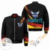 NBA Charlotte Hornets Black Colorful For Fans Bomber Jacket