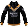 NRL Wests Tigers Custom Name Number 2020 Home Jersey Zip Up Hoodie