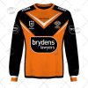 NRL Wests Tigers Custom Name Number 2022 Away Jersey Sweatshirt