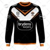 NRL Wests Tigers Custom Name Number 2022 Home Jersey Sweatshirt