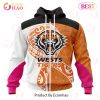 NRL Wests Tigers Custom Name Number Fight Cancer Zip Up Hoodie