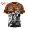 NRL Wests Tigers Custom Name Number Polynesian T-Shirt