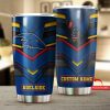 AFL Adelaide Crows Custom Name Logo Mascot Tumbler