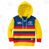 AFL Adelaide Crows Custom Name Number 2020 Home Guernsey Kids Pullover Hoodie
