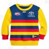 AFL Adelaide Crows Custom Name Number 2020 Home Guernsey Kids Sweatshirt