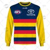 AFL Adelaide Crows Custom Name Number 2022 Home Guernsey Sweatshirt