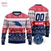 AFL Adelaide Crows Custom Name Number Ugly Christmas Sweater