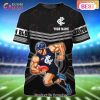 AFL Carlton Blues Custom Name Mascot T-Shirt V2