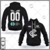 AFL Carlton Blues Custom Name Number 2022 Home Guernsey Pullover Hoodie
