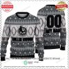 AFL Collingwood Magpies Custom Name Number Ugly Christmas Sweater V2