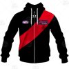 AFL Essendon Bombers Custom Name Number 2021 Home Guernsey Zip Up Hoodie