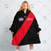 AFL Essendon Bombers Custom Name Number 2022 Home Guernsey Fleece Oodie