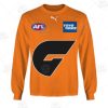 AFL Greater Western Sydney Giants Custom Name Number 2021 Away Guernsey Sweatshirt