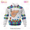 AFL Greater Western Sydney Giants Cuustom Name Number Autism Awareness Pullover Hoodie