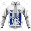 AFL North Melbourne Kangaroos Custom Name Number 2022 Clash Guernsey Zip Up Hoodie
