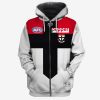 AFL St Kilda Saints Custom Name Number Vintage Retro Home Guernsey Zip Up Hoodie