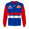 AFL Western Bulldogs Custom Name Number 2021 Signatures Guernsey Sweatshirt