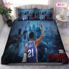 NBA Philadelphia 76ers Joel Embiid No 21 Bedding Set V2