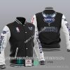 NBA Charlotte Hornets Black White Baseball Jacket