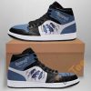 NBA Memphis Grizzlies Blue Black Scratch Air Jordan 1 High Sneakers