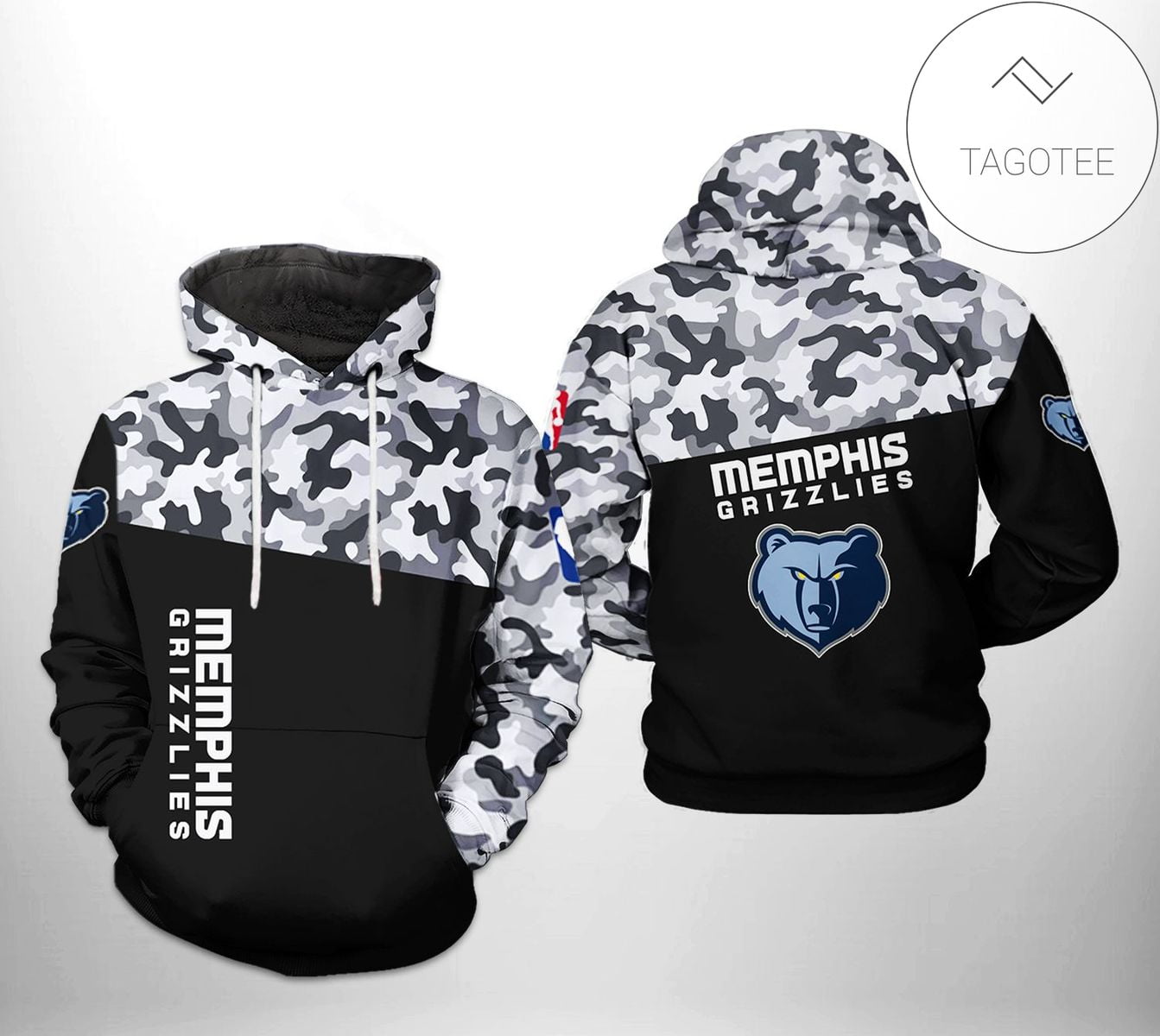 NBA Memphis Grizzlies Black Camo Pullover Hoodie NBA Memphis Grizzlies Black Camo Pullover Hoodie