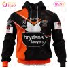 NRL Wests Tigers Custom Name Number 2023 Jersey Zip Up Hoodie