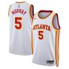 Atlanta Hawks Dejounte Murray Nike Association Edition White NBA Jersey