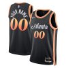 Atlanta Hawks Nike City Edition Black Custom NBA Jersey