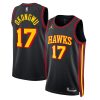 Atlanta Hawks Onyeka Okongwu Statement Edition Black NBA Jersey
