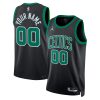 Boston Celtics Statement Black Custom NBA Jersey
