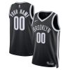 Brooklyn Nets Nike Black Custom NBA Jersey