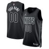 Brooklyn Nets Statement Black Custom NBA Jersey