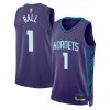 Charlotte Hornets LaMelo Ball Statement Edition Purple NBA Jersey